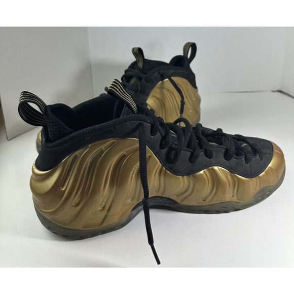 Nike Air Foamposite One Metallic Gold Black 314996-700 Men’s Size 13 *Flawed* - Picture 4 of 16